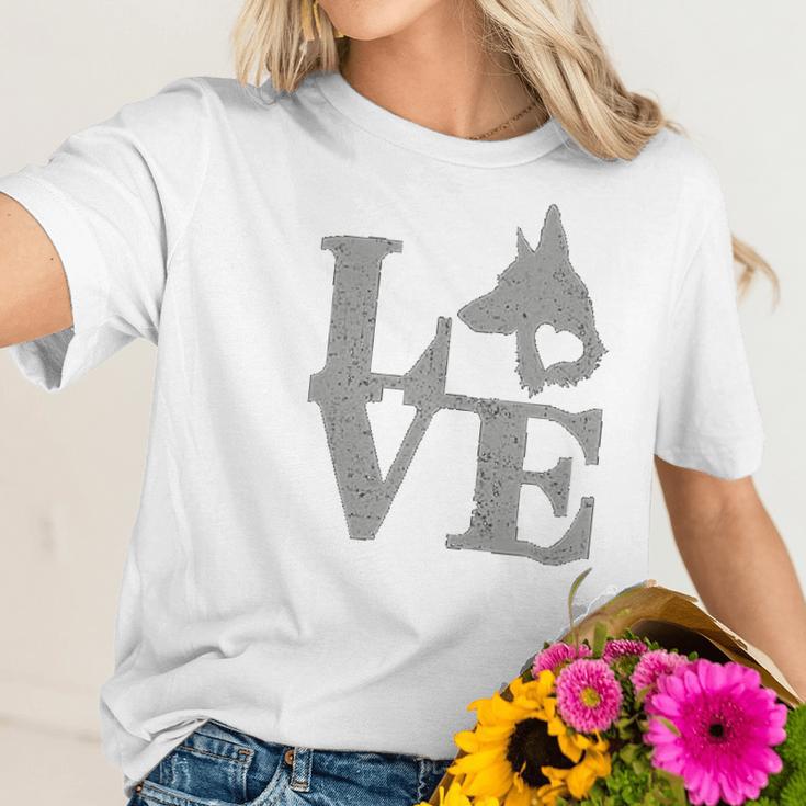 Love German Shepherd Dog Women Fashion Slouchy Dolman Women T-Shirt Gifts for Her