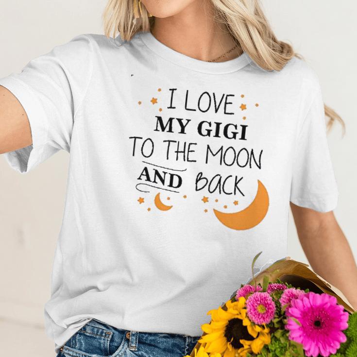 I Love My Gigi To The Moon And Back Infant Creeper Women T-Shirt Gifts for Her