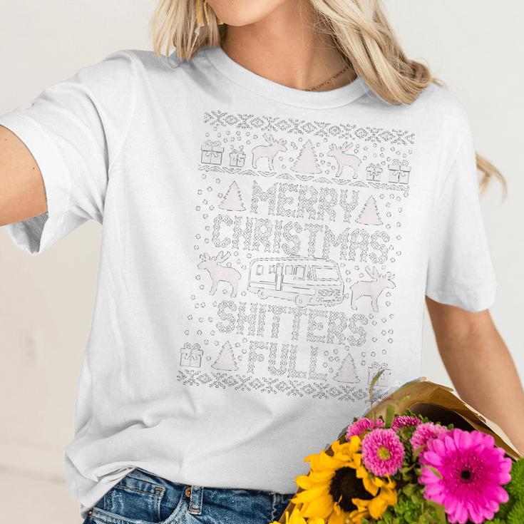 Meri Christmas Shitters Full FunnyWomen T-Shirt Gifts for Her