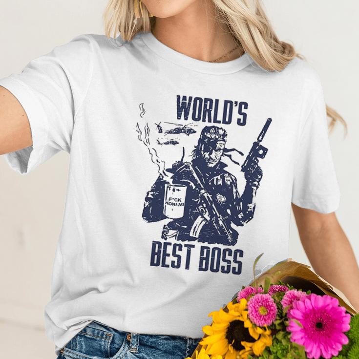 Metal Gear Solid Best Boss Coffee Women T-Shirt Gifts for Her