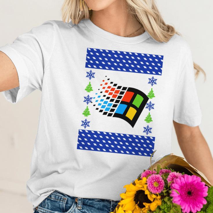 Microsoft 2020 Ugly Christmas Women T-Shirt Gifts for Her