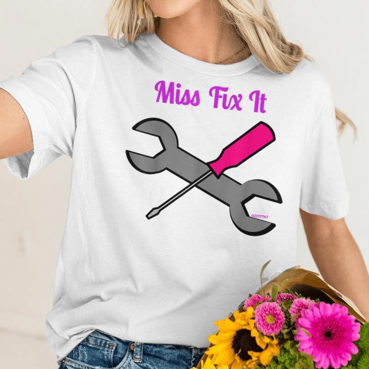 Miss Fix It Best Price Handywoman Tshirt Women T-Shirt Gifts for Her