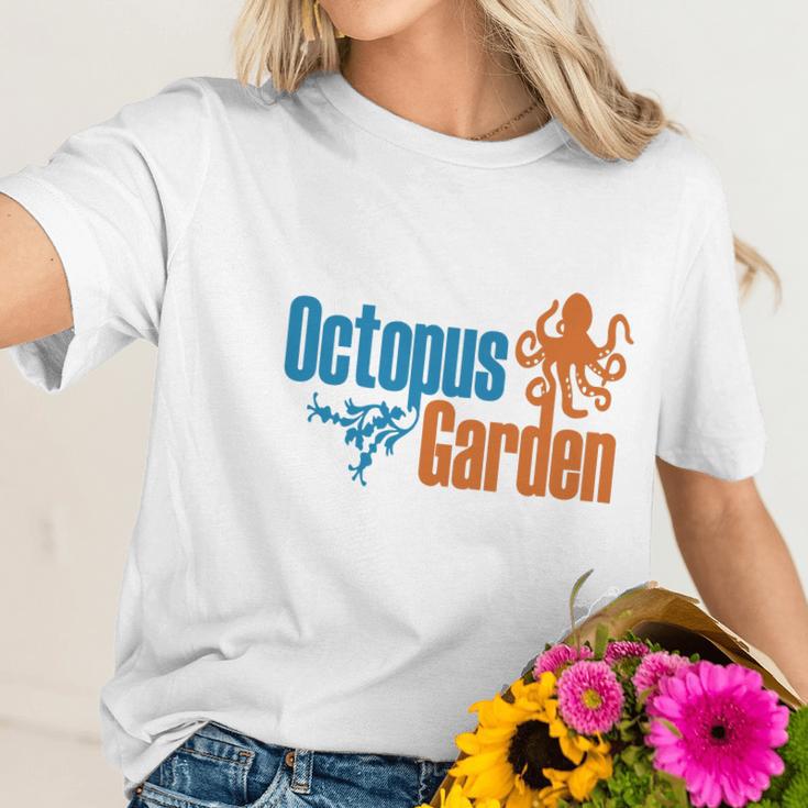 Navy Octopus Garden Womens S Women T-Shirt Gifts for Her