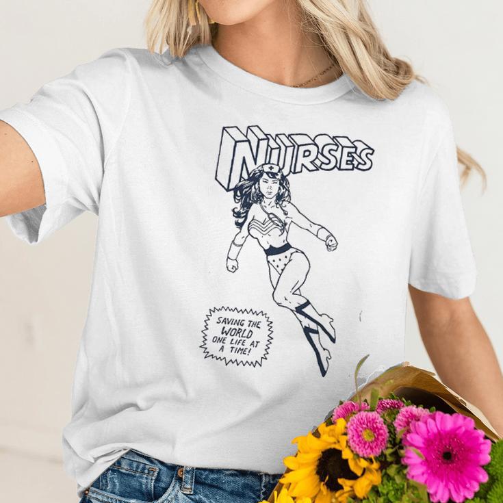 Nurse Superhero Funny Nursing Gifts Women T-Shirt Gifts for Her