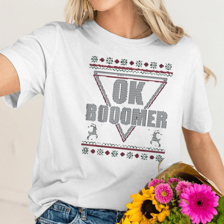 Ok Boomer Christmas Vibe Women T-Shirt Gifts for Her