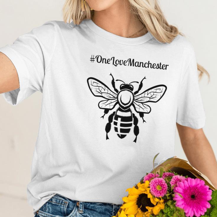 One Love Manchester Bee Tee Women T-Shirt Gifts for Her