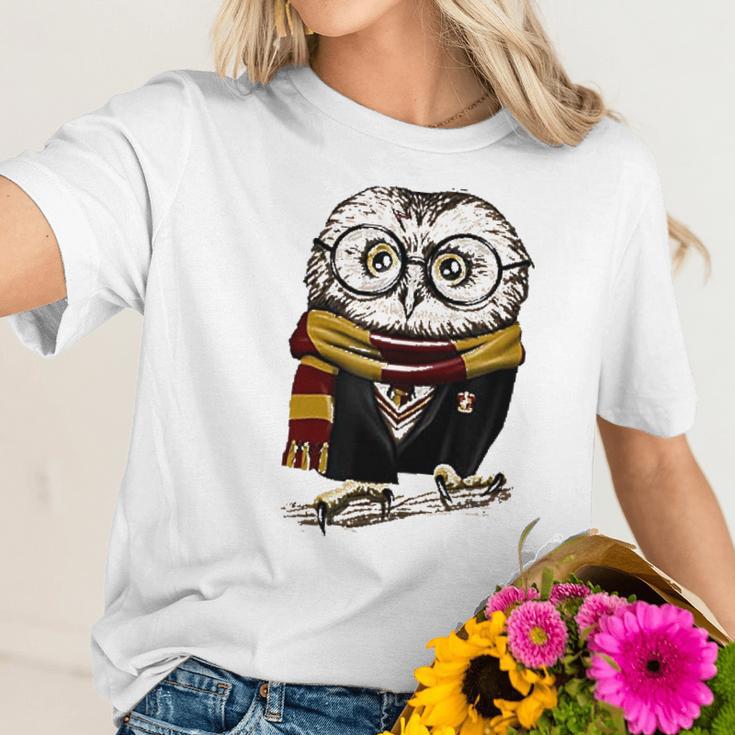 Owl Harry Pawter Magical Wizard Women T-Shirt Gifts for Her