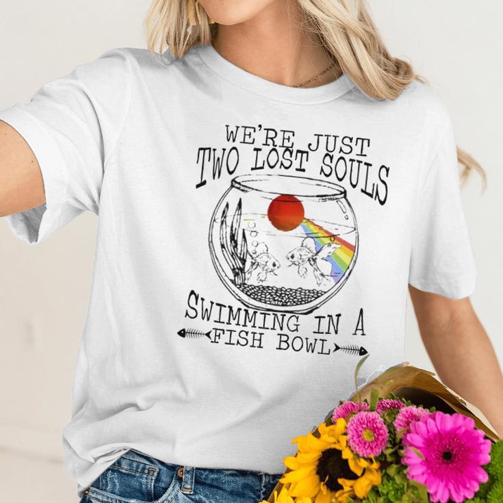 Pink Floyd We’Re Just Two Lost Souls Swimming In A Fish Bowl Shirt Women T-Shirt Gifts for Her