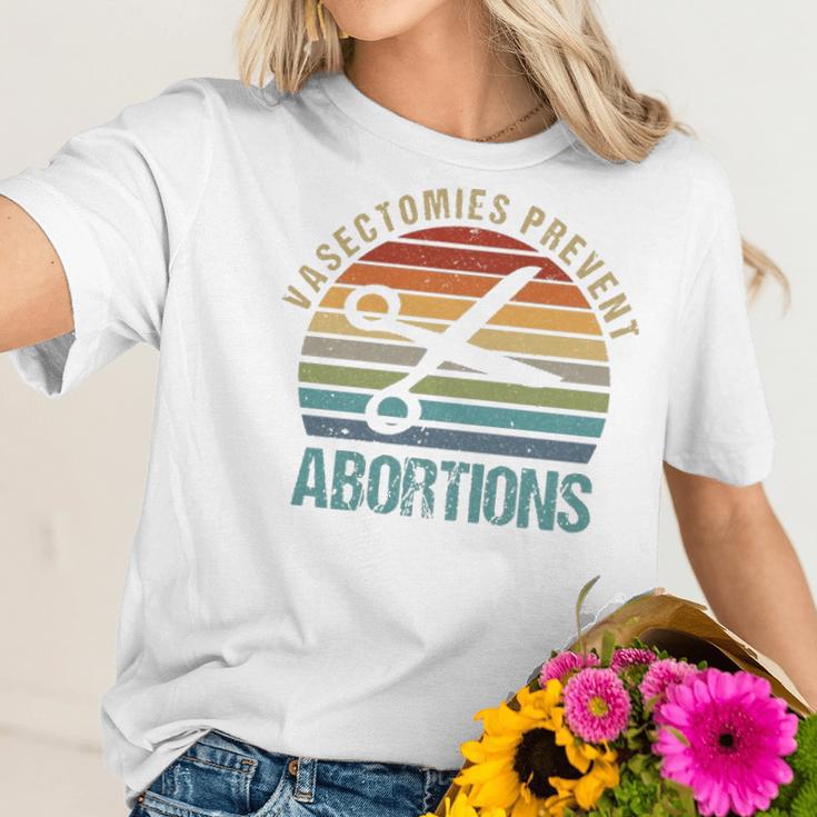 Pro Choice Vasectomies Prevent Abortions Feminist S Gift For Activists Pro Abortion Topswomen Rightss Women T-Shirt Gifts for Her