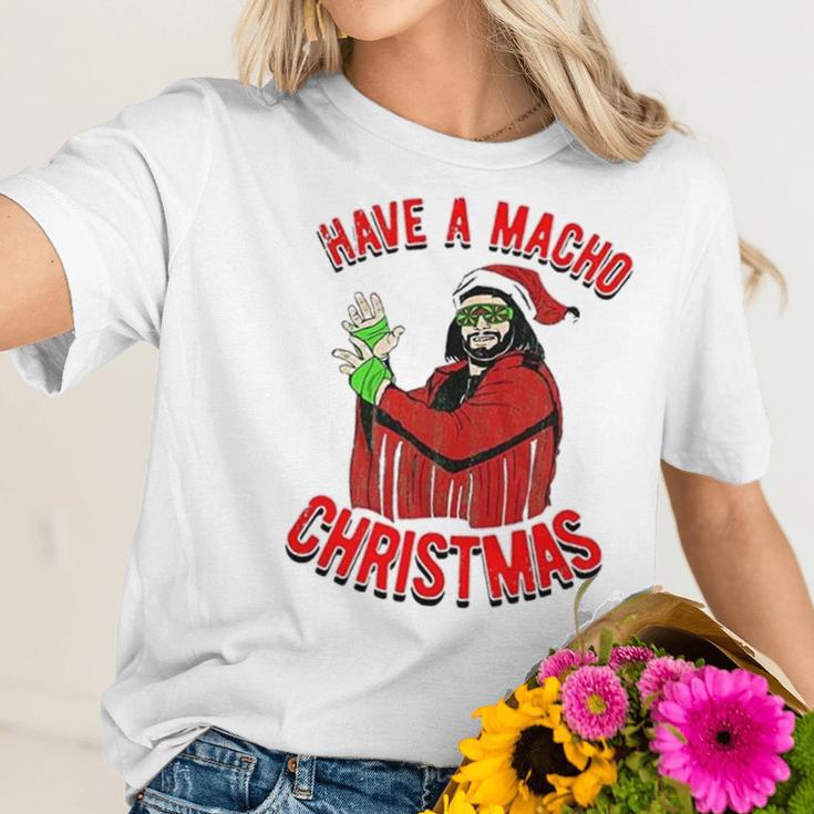 Randy Macho Man Savage Have A Macho Christmas Graphic Women T-Shirt Gifts for Her