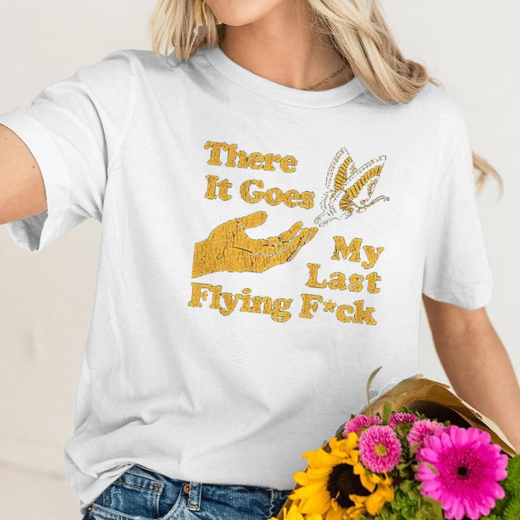 Womens There Goes My Last Flying Fuk Women T-Shirt Gifts for Her