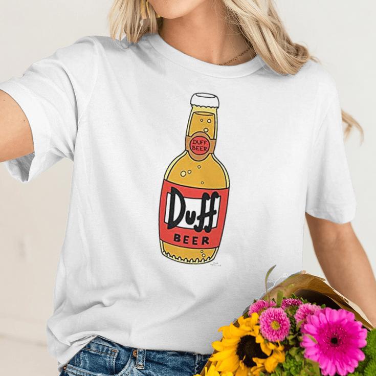 The Simpsons Duff Beer Bottle Women T-Shirt Gifts for Her