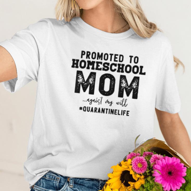 Social Distancing Promoted To Homeschool Mom Women T-Shirt Gifts for Her