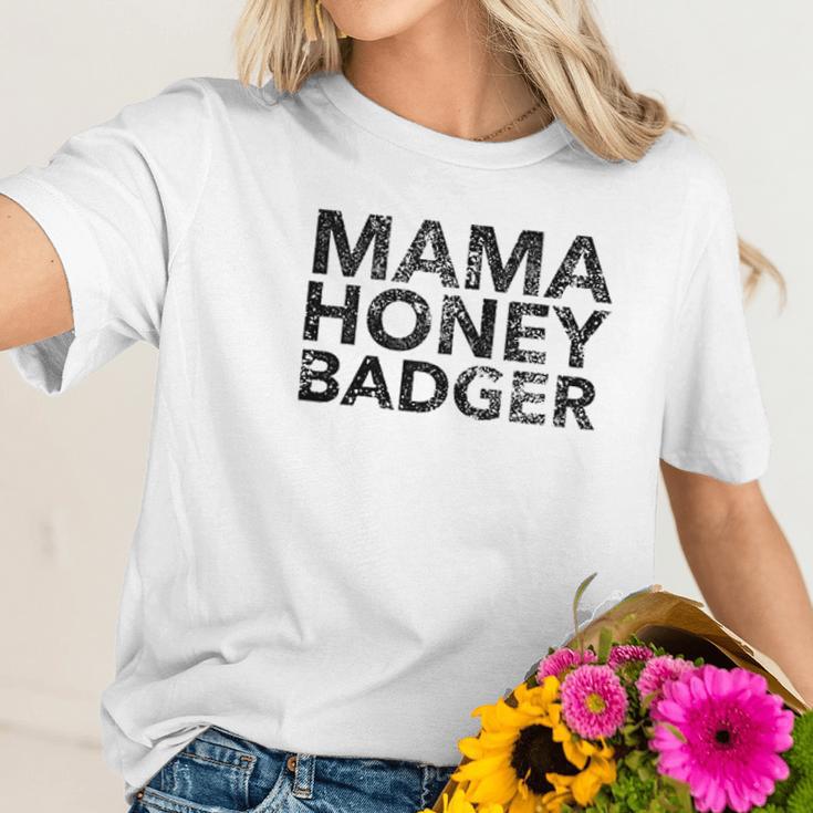 Womens Vintage Mama Honey Badger Women T-Shirt Gifts for Her