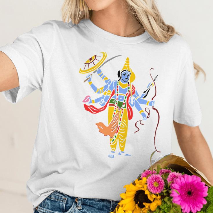 Vishnu Hindu God Hinduism India Indian Graphic Tee Women T-Shirt Gifts for Her