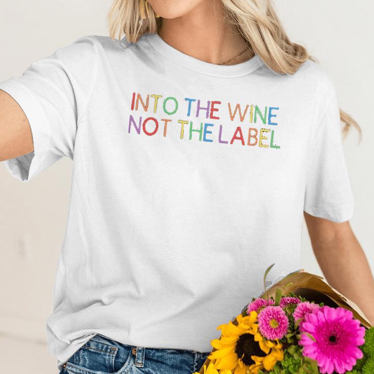 Into The Wine Women David Rose Pride Drinking Gift Women T-Shirt Gifts for Her