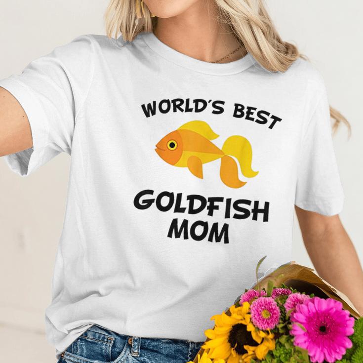 Worlds Best Goldfish Mom Women T-Shirt Gifts for Her