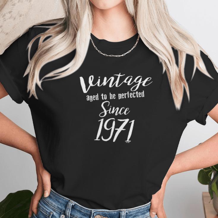 50Th Birthday Gifts Vintage Aged To Be Perfected Since 1971 Women T-Shirt Gifts for Women