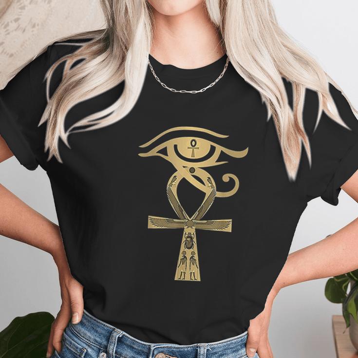 Ancient Egypt Egyptian God Horus Kemetic Heru Women T-Shirt Gifts for Women