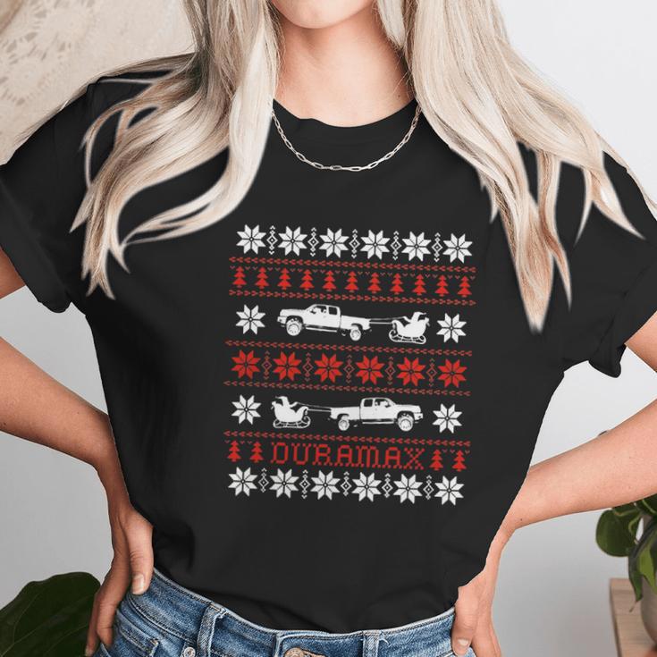 Awesome Duramax Christmas Shirt Women T-Shirt Gifts for Women