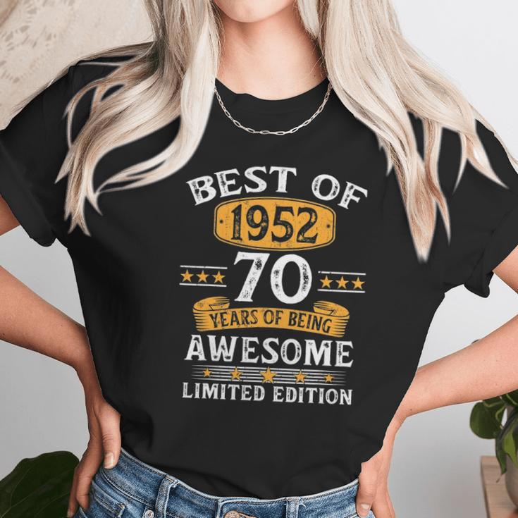 Best Of 1952 70 Years Old Gifts 70Th Birthday Gift For Men Women T-Shirt Gifts for Women