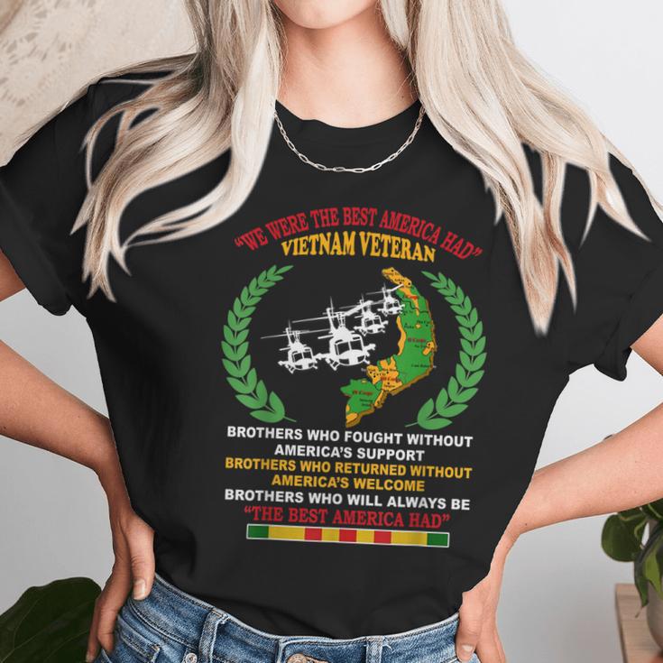 We Were The Best America Had Vietnam Veteran Brothers Who V2 Men Women T-Shirt Graphic Print Casual Unisex Tee Women T-Shirt Gifts for Women