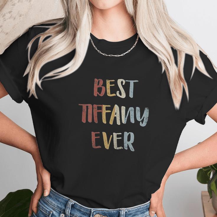 Womens Best Tiffany Ever Retro Vintage Women T-Shirt Gifts for Women