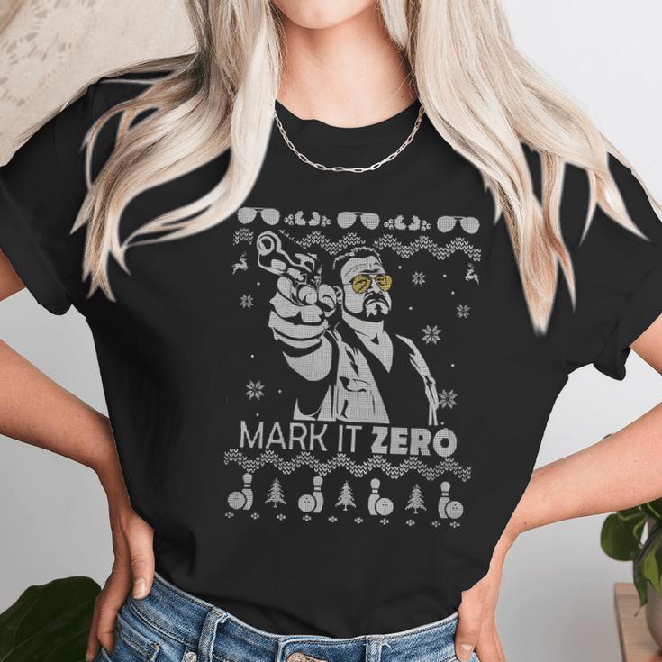 The Big Lebowski Mark It Zero Christmas Women T-Shirt Gifts for Women