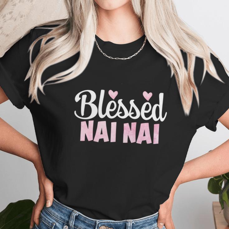 Blessed Nai Nai Cool Gift Funny Gift For Chinese Grandma Women T-Shirt Gifts for Women