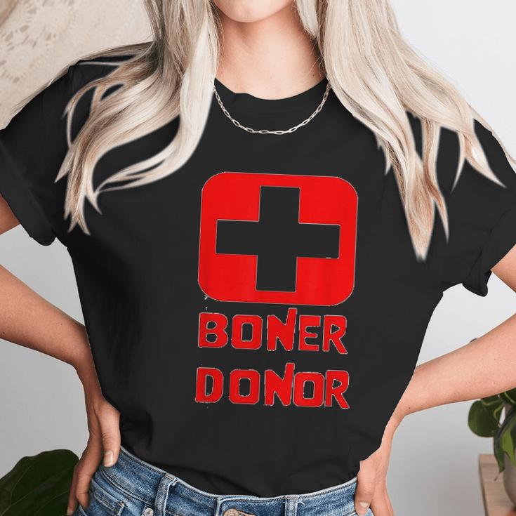 Boner Donor Doner Funny Halloween Inappropriate Mom Women T-Shirt Gifts for Women