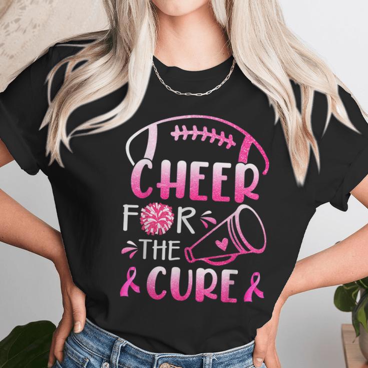 Breast Cancer Awareness Cheer For The Cure V2 Men Women T-Shirt Graphic Print Casual Unisex Tee Women T-Shirt Gifts for Women