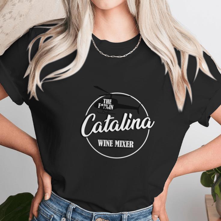 Catalina Wine Mixer Helicopter Women T-Shirt Gifts for Women