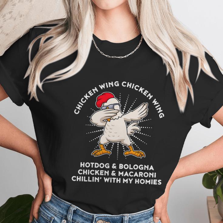 Chicken Wing Chicken Wing Song Lyric Hot Dog Bologna Women T-Shirt Gifts for Women