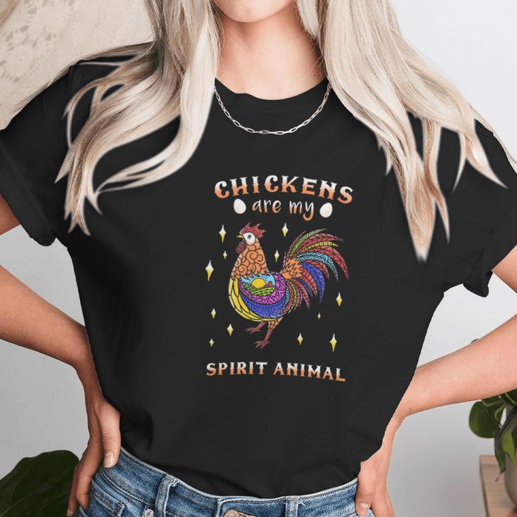 Chickens Are My Spirit Animal Farm Love Egg Women T-Shirt Gifts for Women