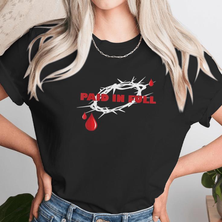 Christian Apparel Paid In Full Women T-Shirt Gifts for Women