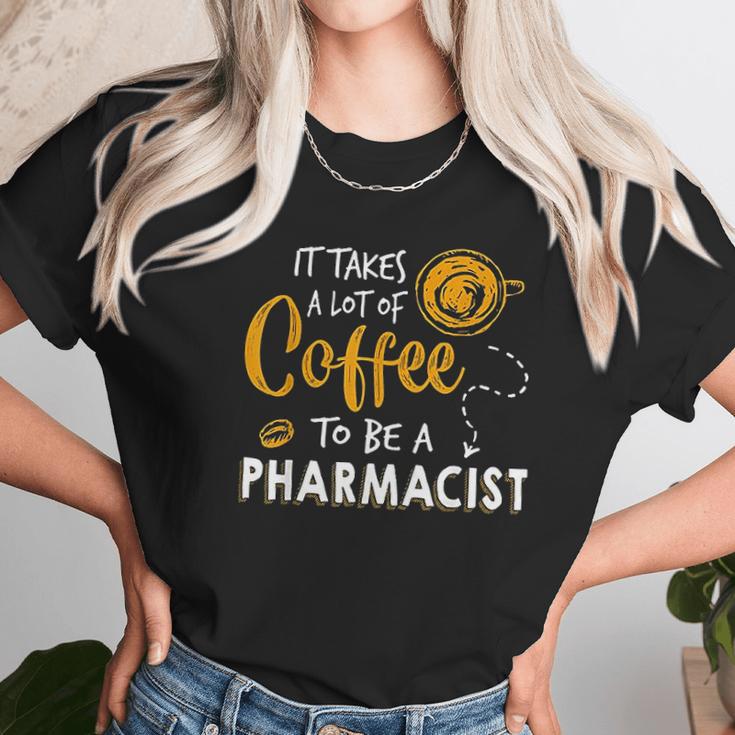 Coffee Lover Funny Pharmacist Gift Pharmacy Doctor Medicine Women T-Shirt Gifts for Women