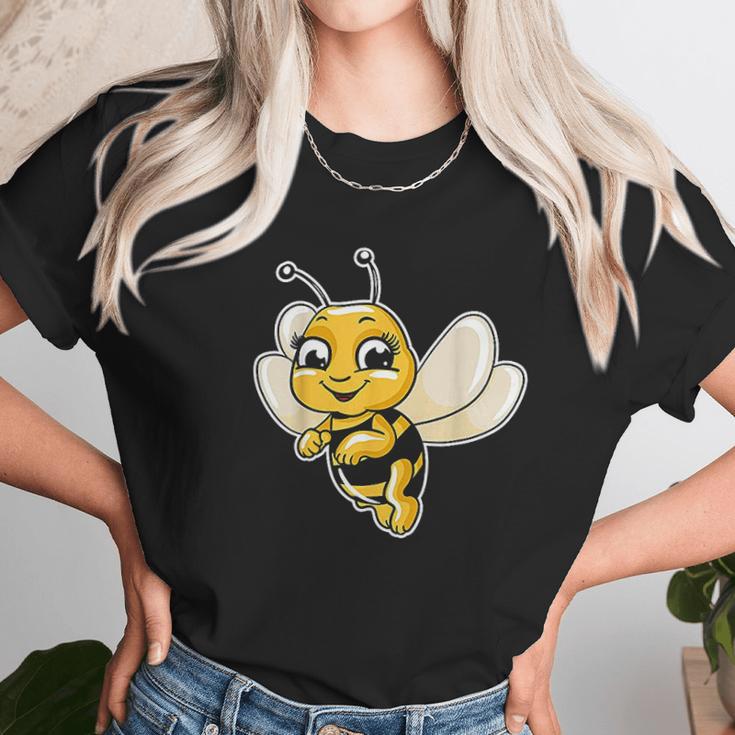 Cute Honey Bee Lover Illustration Gift Beekeeping Love Women T-Shirt Gifts for Women