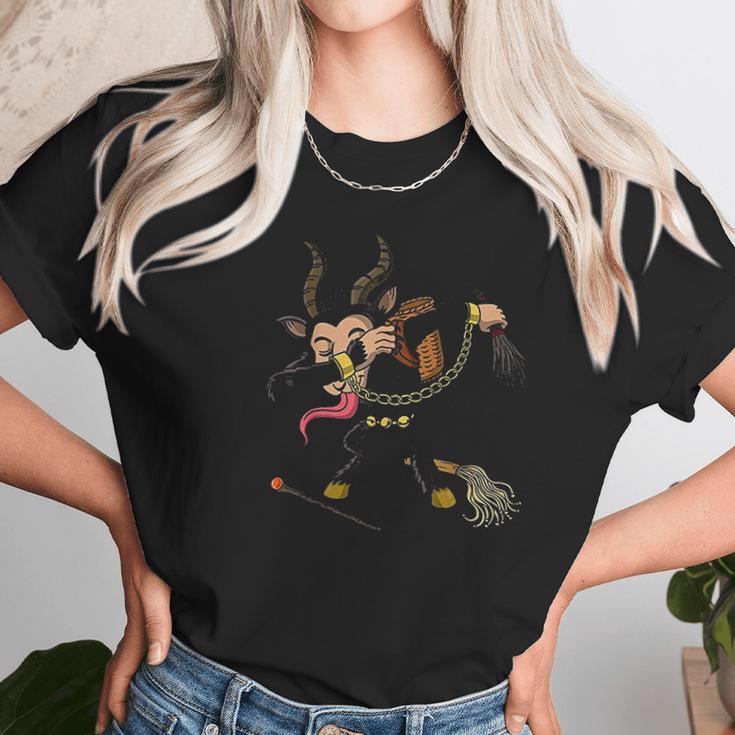 Dabbing Krampus Christmas Women T-Shirt Gifts for Women