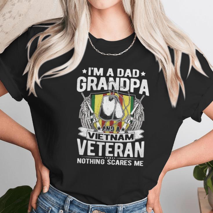 A Dad Grandpa And Vietnam Veteran Proud Retired Soldier Gift Women T-Shirt Gifts for Women