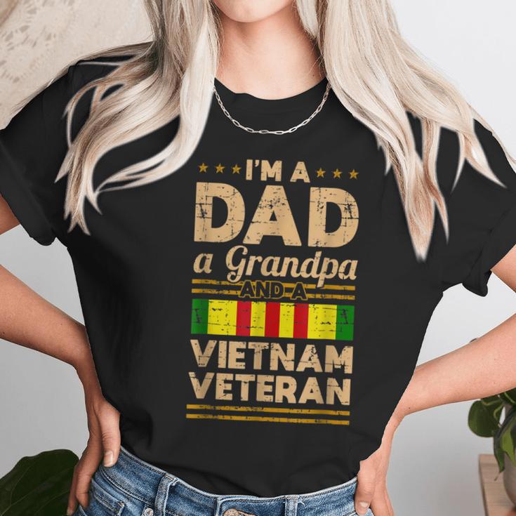 Mens Dad Grandpa Vietnam Veteran Vintage Mens Gift Men Women T-Shirt Graphic Print Casual Unisex Tee Women T-Shirt Gifts for Women