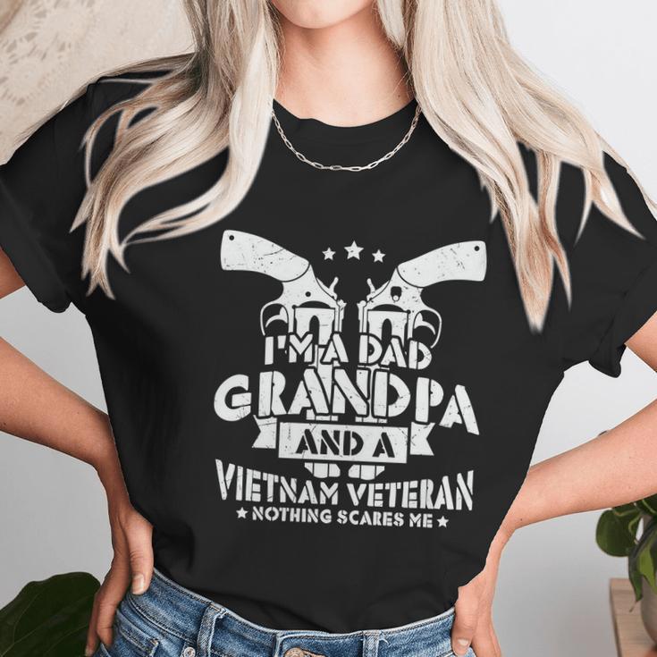 Im A Dad Grandpa And Vietnam War Veteran Retired Soldier Veteran Day Graphic Design Printed Casual Daily Basic Women T-Shirt Gifts for Women