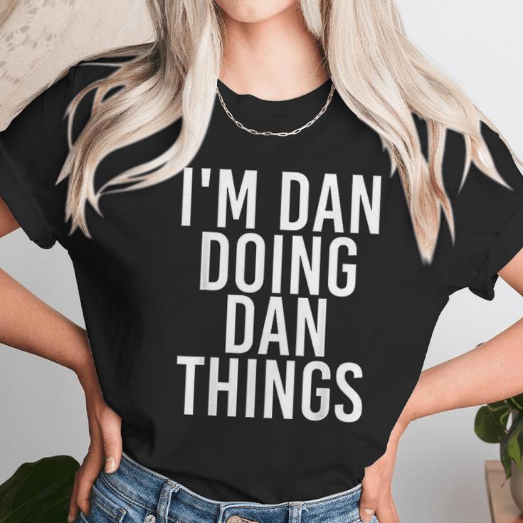 Im Dan Doing Dan Things Funny Christmas Gift Idea Women T-Shirt Gifts for Women