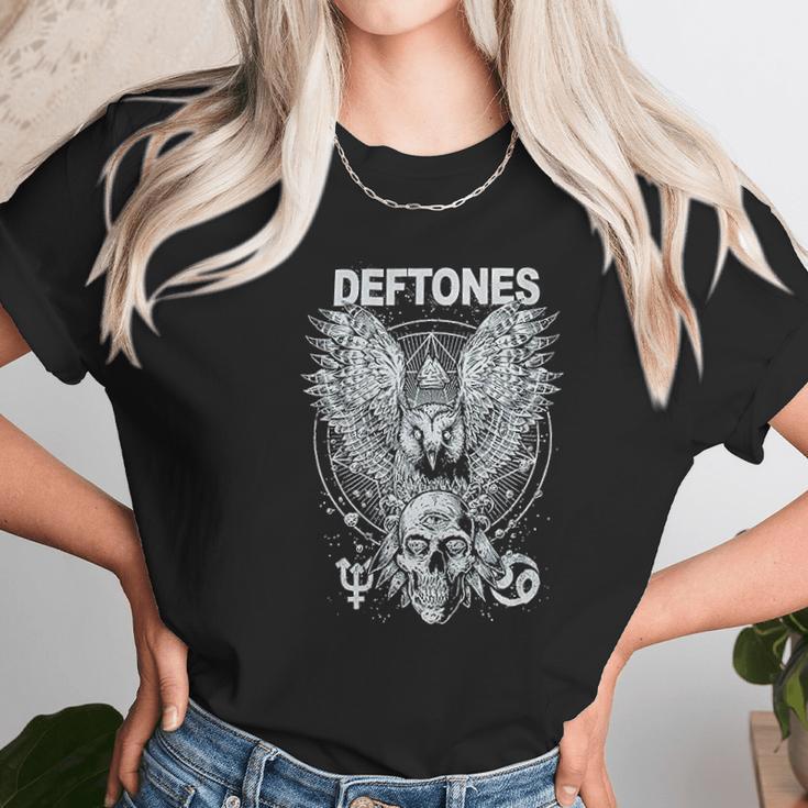 Deftones Owl And Skull Women T-Shirt Gifts for Women