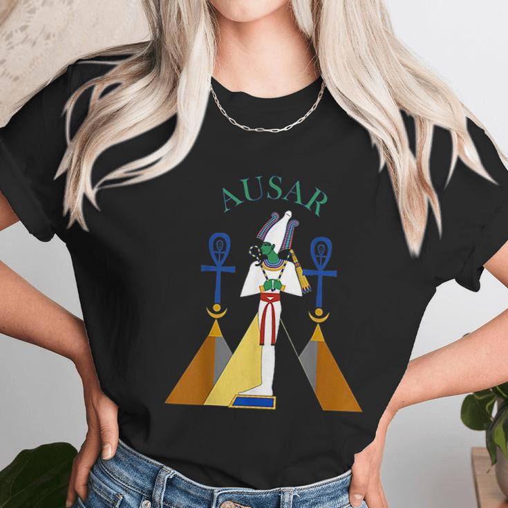 Egyptian God Osiris Ausar Kemet Kemetic Women T-Shirt Gifts for Women