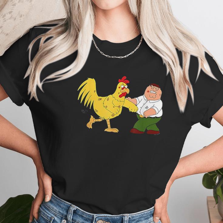 Family Guy Chicken Fight Women T-Shirt Gifts for Women