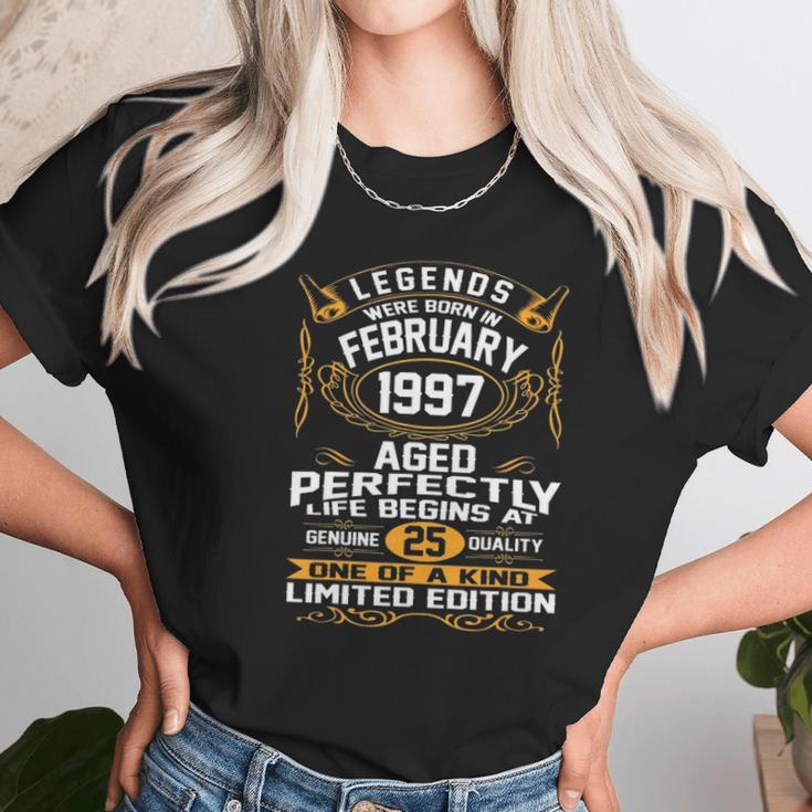 February 1997 25Th Birthday Gift 25 Years Old Men Women Women T-Shirt Gifts for Women