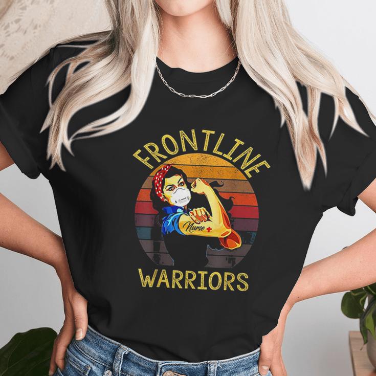 Frontline Warrior Nurse Nurse Gift Funny Women T-Shirt Gifts for Women