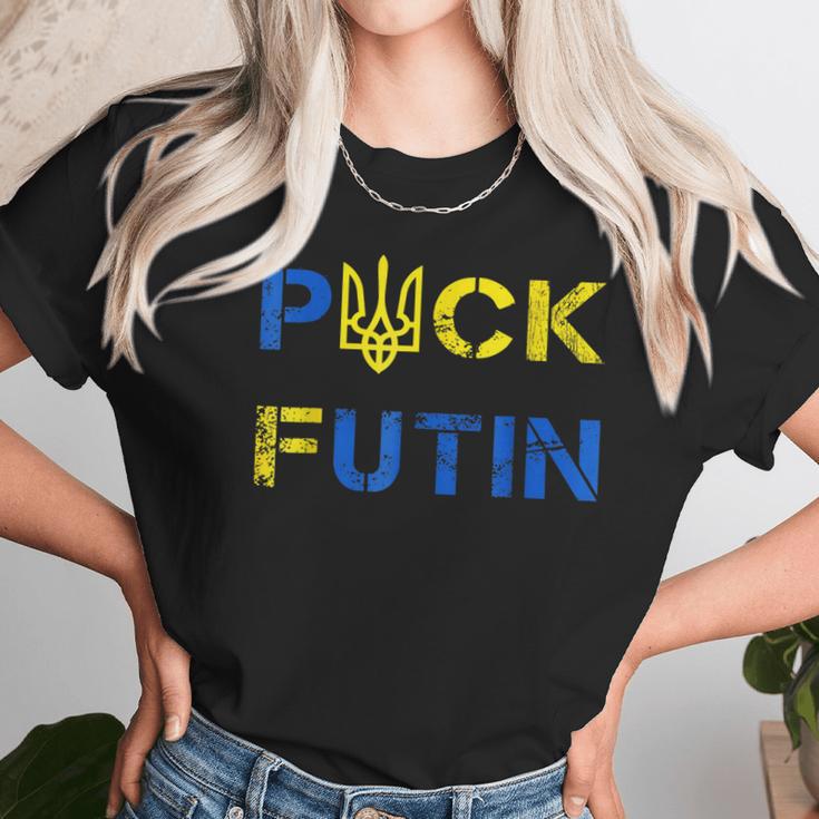 Funny Anti Putin Meme I Stand With Ukraine Ukrainian Support Men Women T-Shirt Graphic Print Casual Unisex Tee Women T-Shirt Gifts for Women