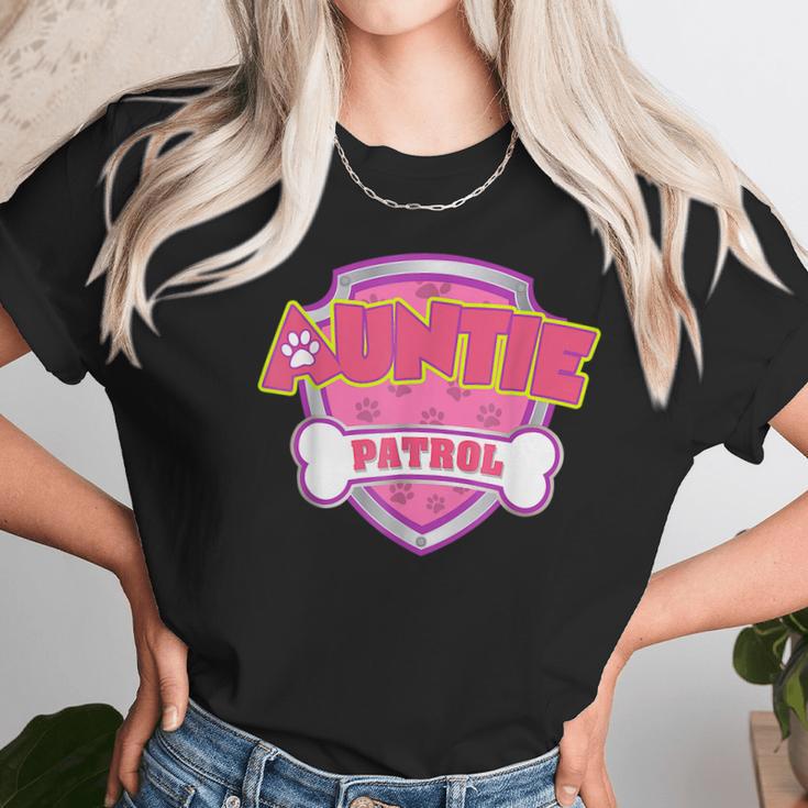 Funny Auntie Patrol - Dog Mom Dad For Men Women Women T-Shirt Gifts for Women