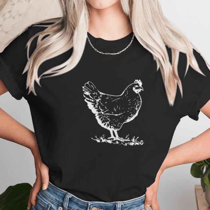 Funny Chicken Cock Rooster Women T-Shirt Gifts for Women